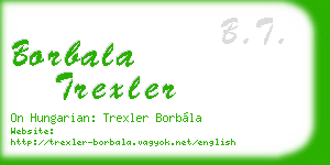 borbala trexler business card