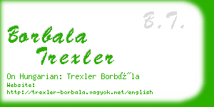 borbala trexler business card